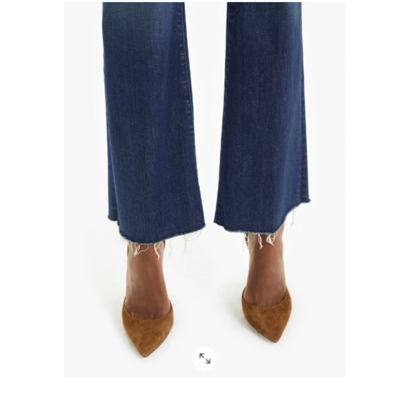 MOTHER | The Weekender Fray Flare Jeans (Skunk At The Tea Party) Size 32 NWT - Picture 4 of 15